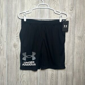 Youth Under Armour Tech Logo Shorts Black NWT Size Xl
